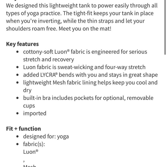 Lululemon Power Y Tank - Picture 8 of 11